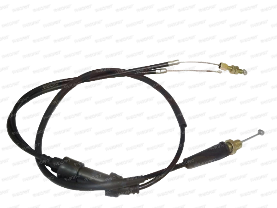 Трос газа L-970/1020мм, ход-110/100мм, Fighter 250, прямая трубка, двойной