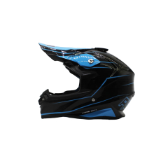 Шлем кроссовый ROCKOT RM-216 Kryo (XL) (черный/синий глянцевый)