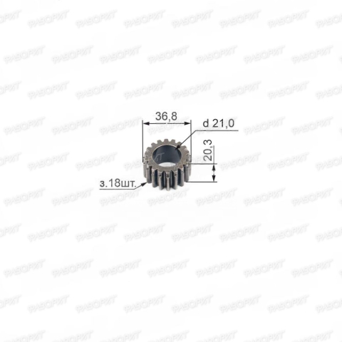 Шестерня сцепления 152FMI (на коленвал) 125см3