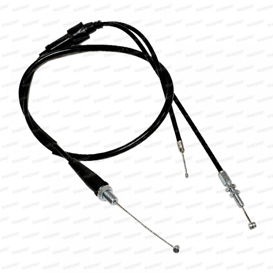 Трос газа (двойной прямой, для карбюратора с ускорителем) 250см3 L=1185