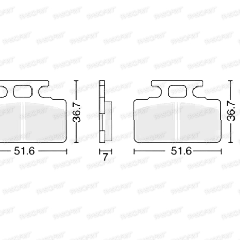 Колодки тормозные дисковые #4 X-TECH (less-metallic) медь
