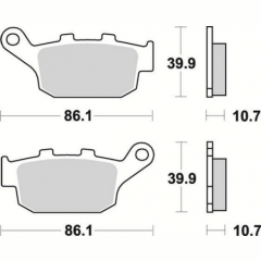 Тормозные колодки Braking 711SM1