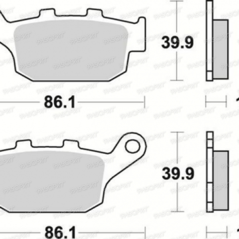 Тормозные колодки Braking 711SM1