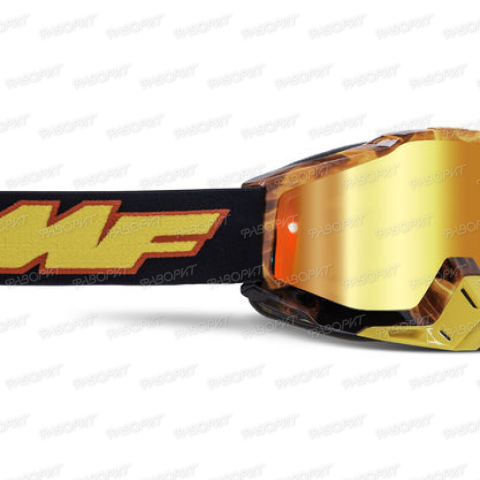 Маска кросс FMF Powerbomb Spark - зеркальная красная линза