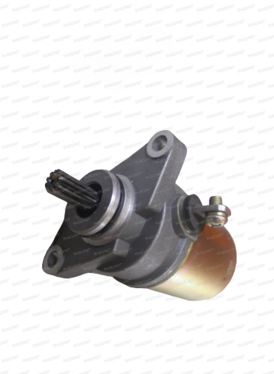 Электростартер YAMAHA JOG90(вал 9 шлиц,d9 мм,вылет 17 мм,клемма под винт)