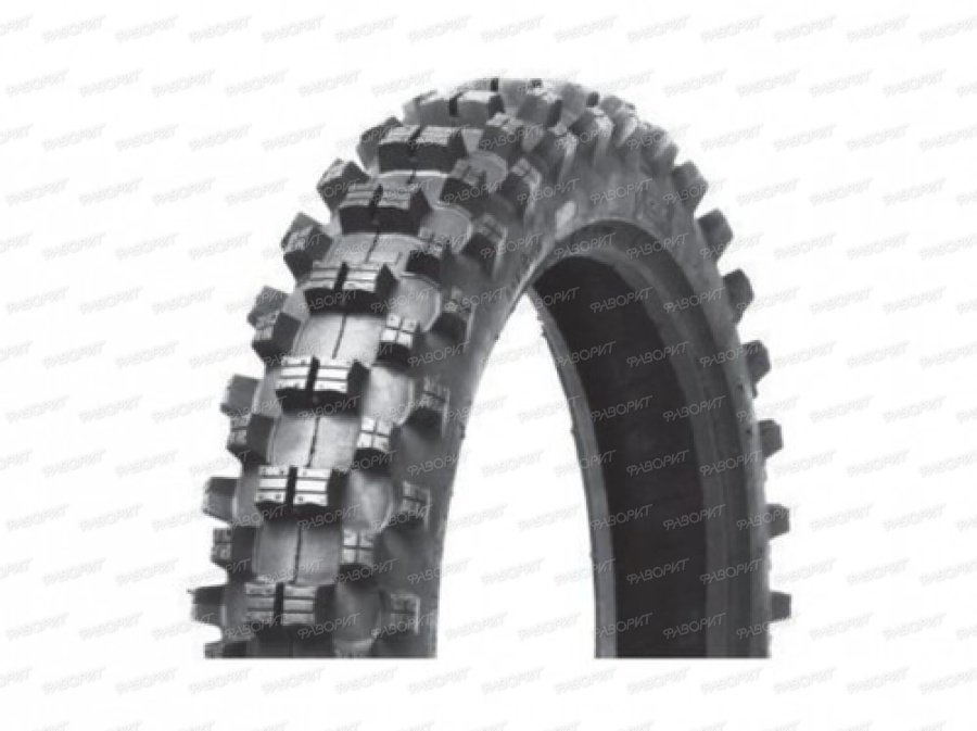 Покрышка 18" 110/100-18 Р2006 без камеры, мотоцикл, Кросс, WANDA