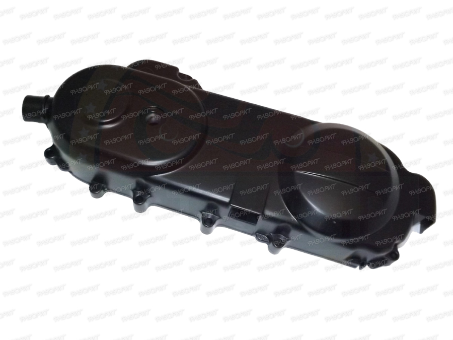 Крышка картера GY6-50 левая длиная 12" 430 мм (вариатора FT50QT-10) (729 ремень) голая