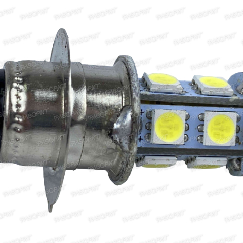 Лампа светодиодная (LED) 12V 35/35W (P15D-25-1) фарная (Альфа, Zadiak)