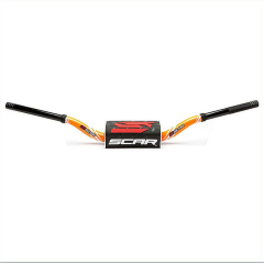 Руль Scar O2 ø28,6 (1 1/8") - 65/85 Low Mini Style - оранжевый руль - черная подушка