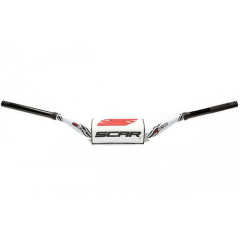 Руль Scar O2 ø28,6 (1 1/8") -65/85 Low Mini Style - белый руль - белая подушка