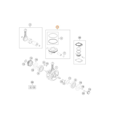 Поршень (Гр.I) KTM SXF 450/21->