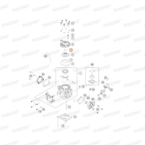 Кольцо уплотнительное O-RING 23,00X2,5 NBR 70 SH