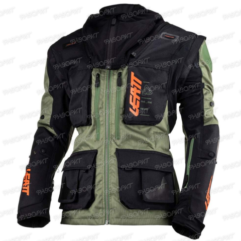 Куртка мото LEATT #1 black (текстиль) (M)
