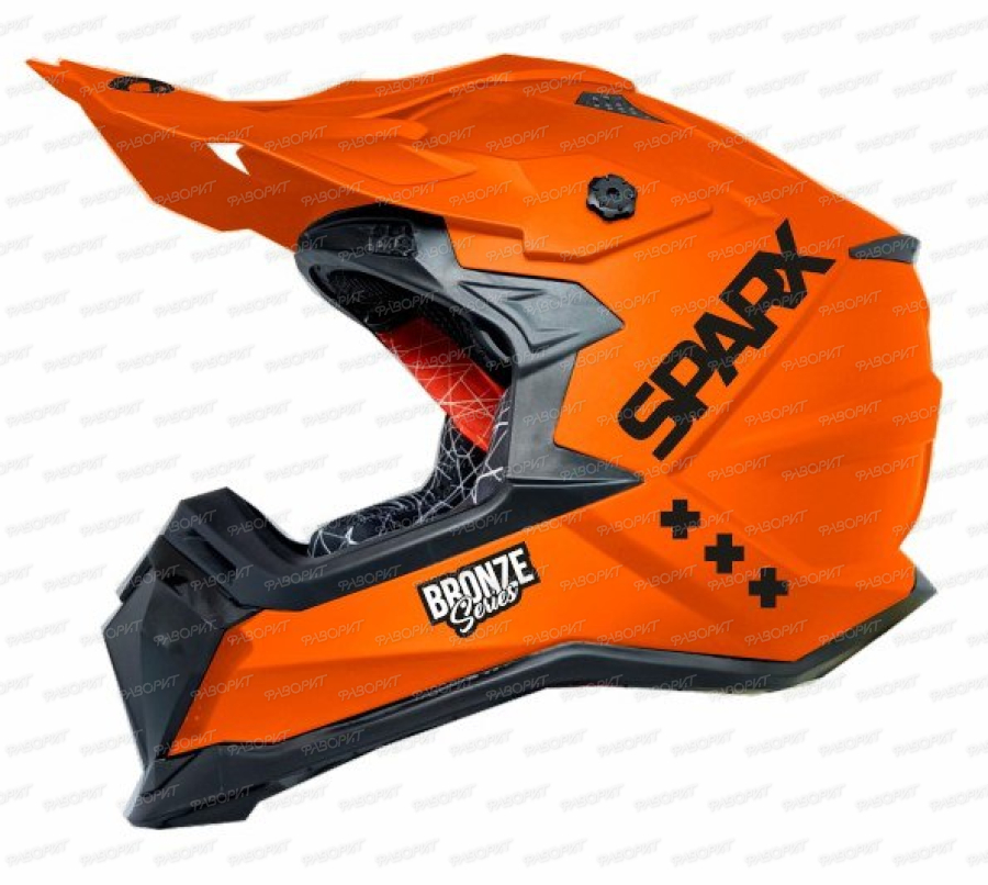 Шлем Sparx Raptor оранжевый матовый, M