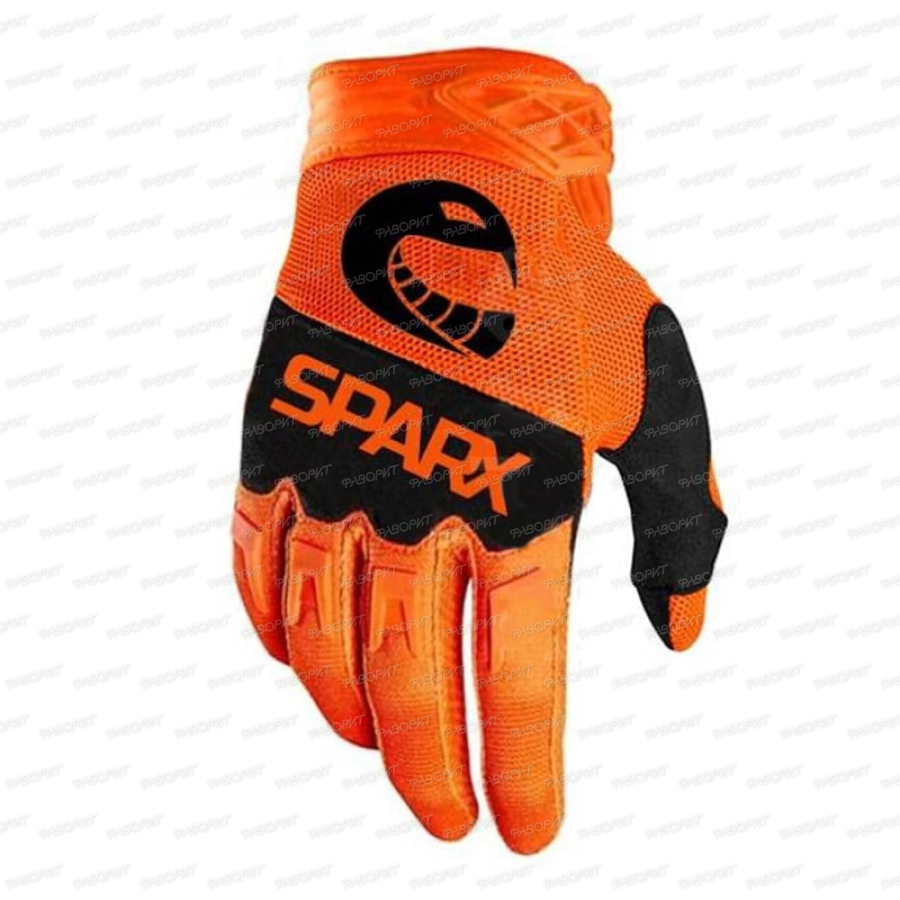Мотоперчатки текстильные Sparx FX02, оранжевый, 2XL