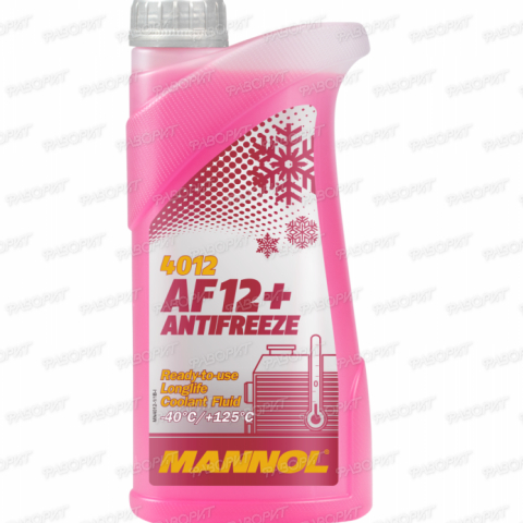 Антифриз MANNOL AF12+ (-40*C) Longlife красный, 1л