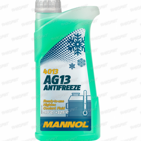 Антифриз MANNOL AG13 (-40*C) Hightec зеленый,1л готовый