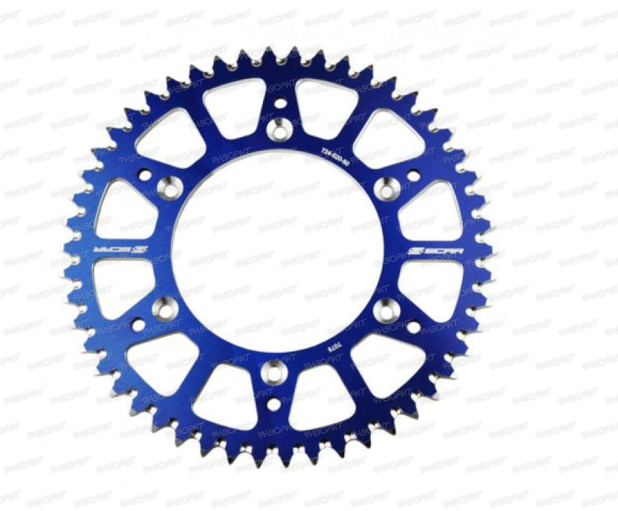 Задняя звезда Scar HUSQVARNA 125-530 HUSABERG - 51 зубьев - Blue
