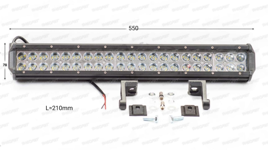 Фара 120w 40x3w LED балка