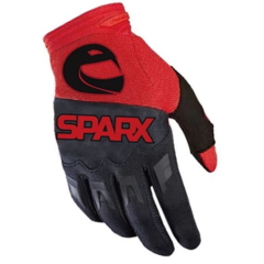 Мотоперчатки текстильные Sparx FX01,черно-красный, 2XL