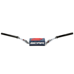 Руль Scar O2 ø28,6 (1 1/8") McGrath-Short Style KTM белый руль - синяя подушка