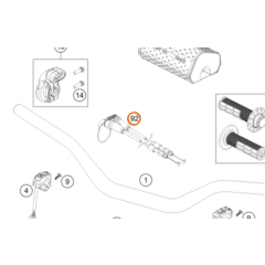 Трос газа KTM SX125/150/250 2023-/