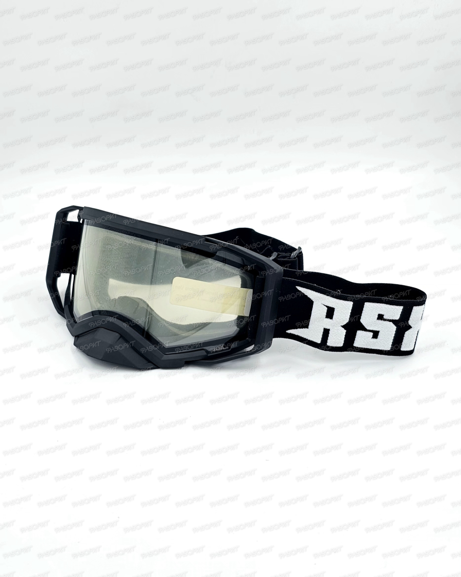 Очки RSX Blizzard Winter черный/черный; двойное прозрачное стекло, унив