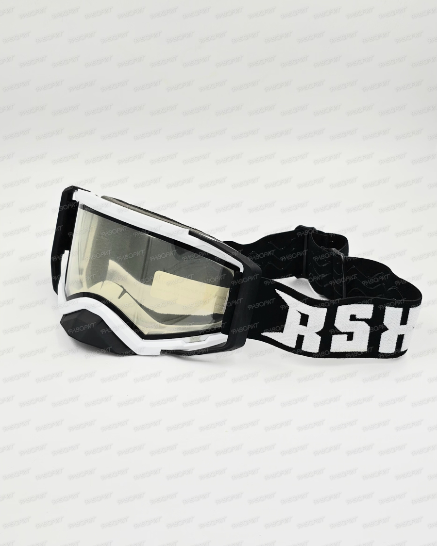 Очки RSX Blizzard Winter белый/черный/черный; двойное прозрачное стекло, унив