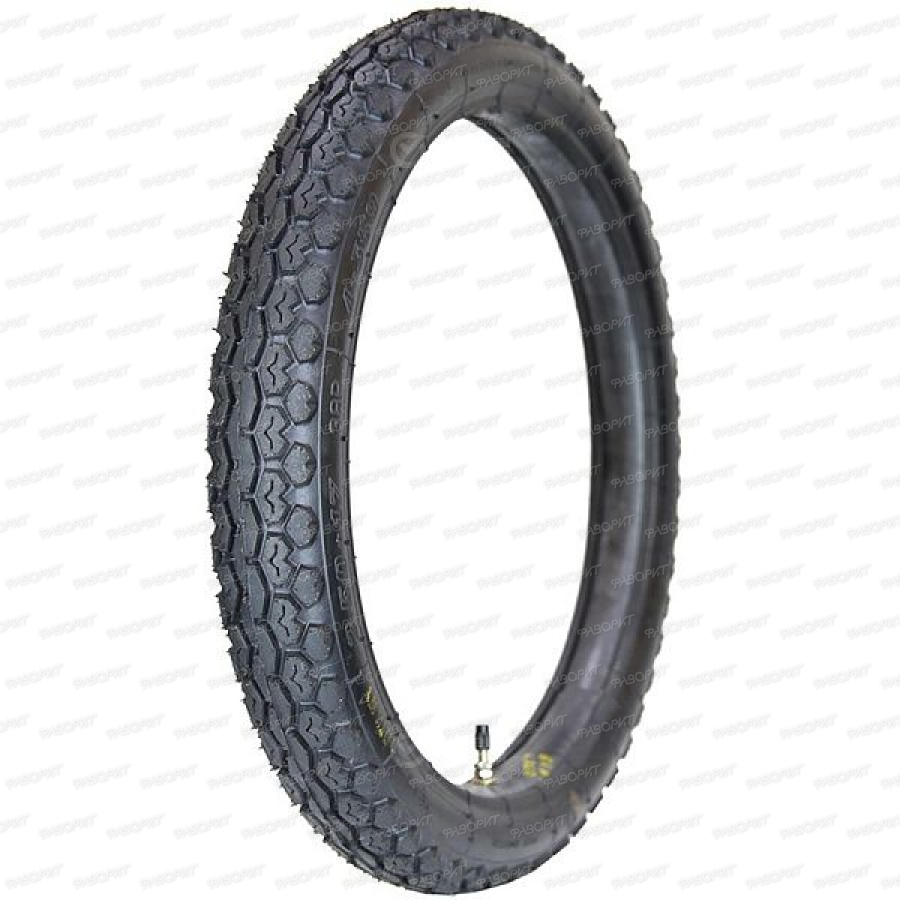 Покрышка ПетроШина 17" Л-359/358, 2.50-17 (70/100-17) с камерой, Альфа, Дельта, Zodiak