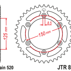 Звезда ведомая 520-49T JTR897SC
