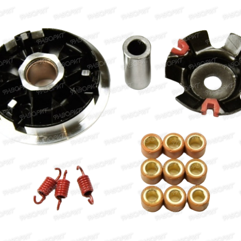Вариатор передний 152QMI, 157QMJ, ATV150 (125/150см3) (тюнинг) KOSO (Тайвань)(слайдеры,крышка, шкив)