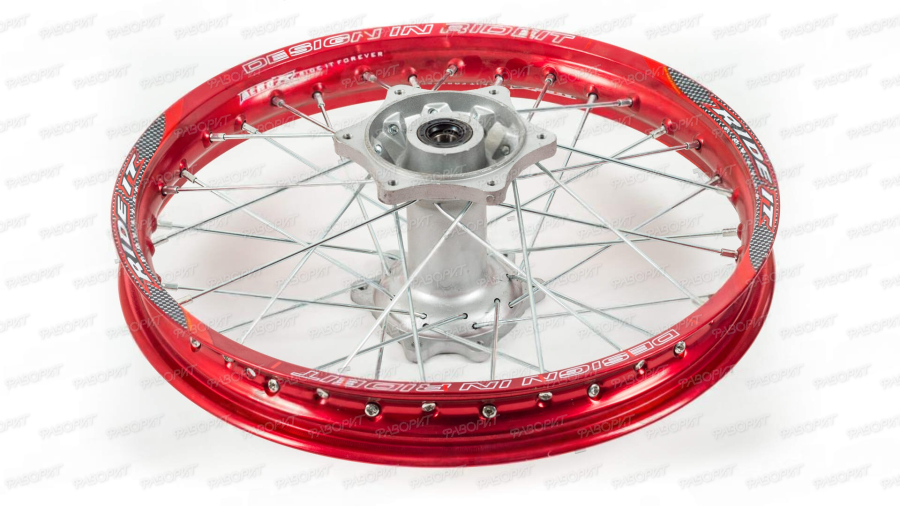 Обод 18" задний алюминий (1,85-R18 d=17mm) красный XR250