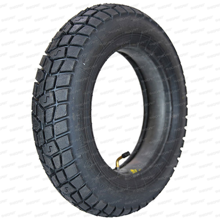 Покрышка ПетроШина 10"" Л-370, 3.50-10 (100/90-10) с камерой