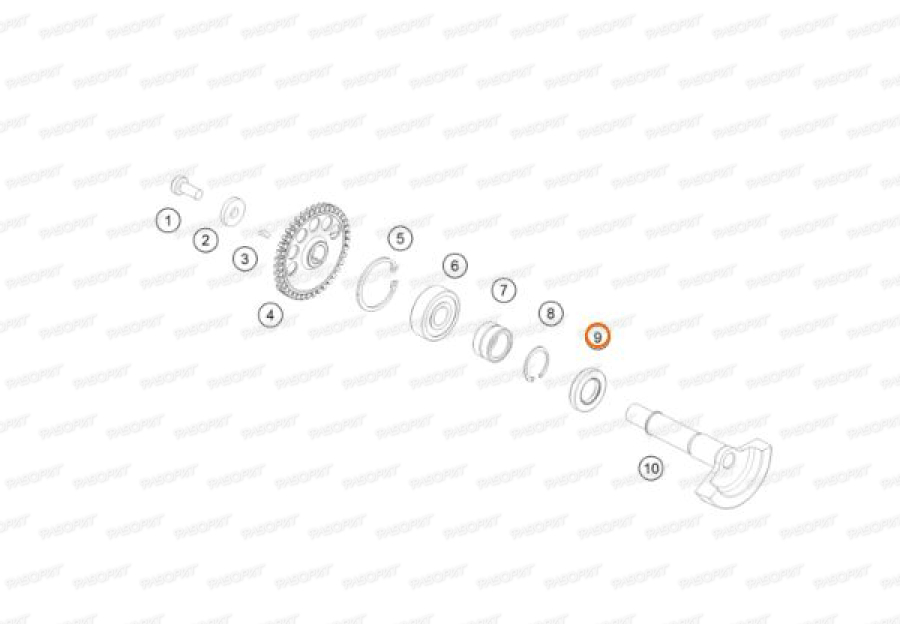 Сальник коленвала (20x35x6) KTM SX65/85/04->