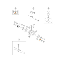 Сальник коленвала (25X35X7BTSL) KTM SX/EXC/125/250/300/98->