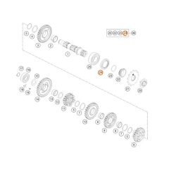Сальник ведущей звезды (выходного вала КПП) 32X45X7 KTM SX/EXC/125-530/02->
