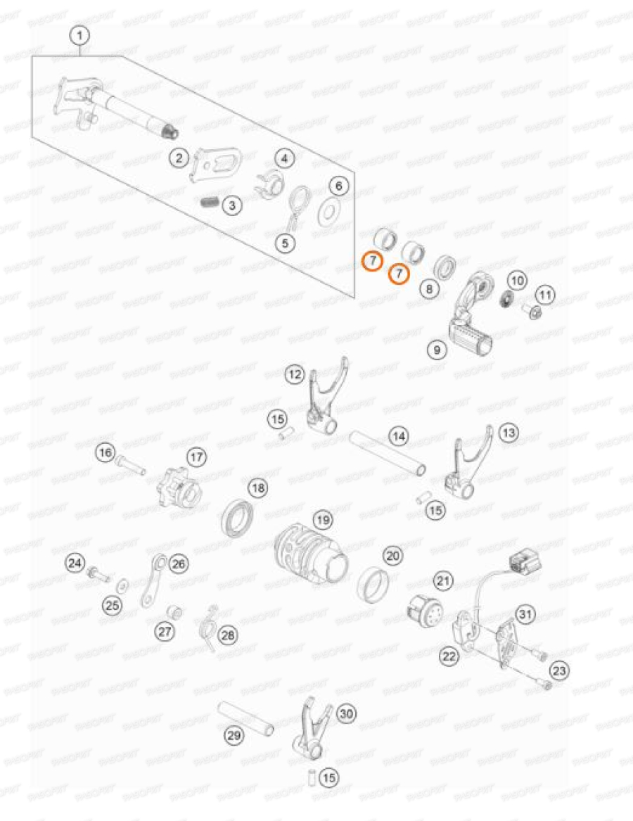 Подшипник игольчатый 1412 14X20X12