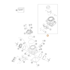 Цилиндр + поршень KTM EXC 300 TPI /20->