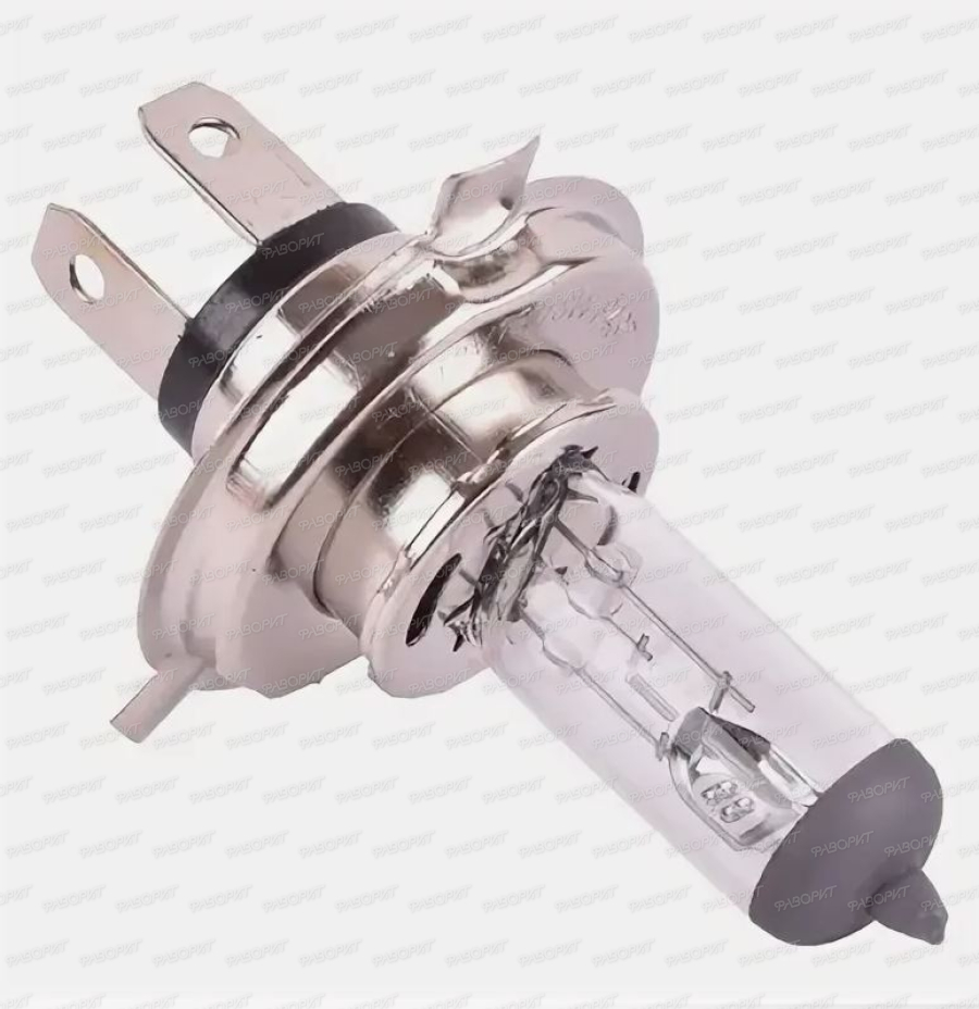 Лампа 12В 18/18Вт (Н4) фарная галоген (P43t) скутер (4121)