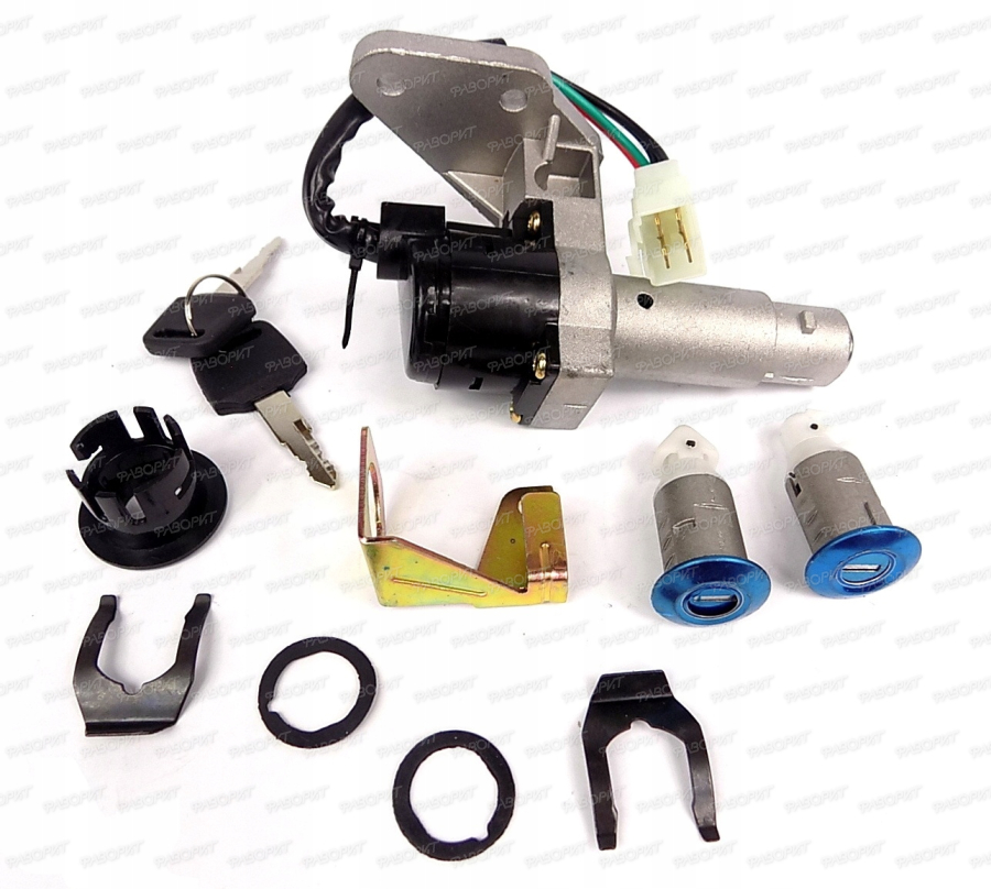 Замок зажигания FT50QT-10 (+ замок бардачка) /Sport, Booster, Volcan, Nirvana, X-fire, Stalker, Cha