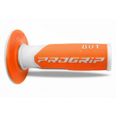 Грипсы Progrip 801-242 White-Orange Fluo