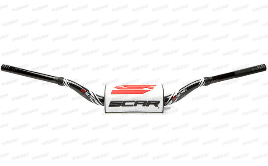 Руль Scar O2 ø28,6 (1 1/8") McGrath-Short Style KTM черный руль - белая подушка