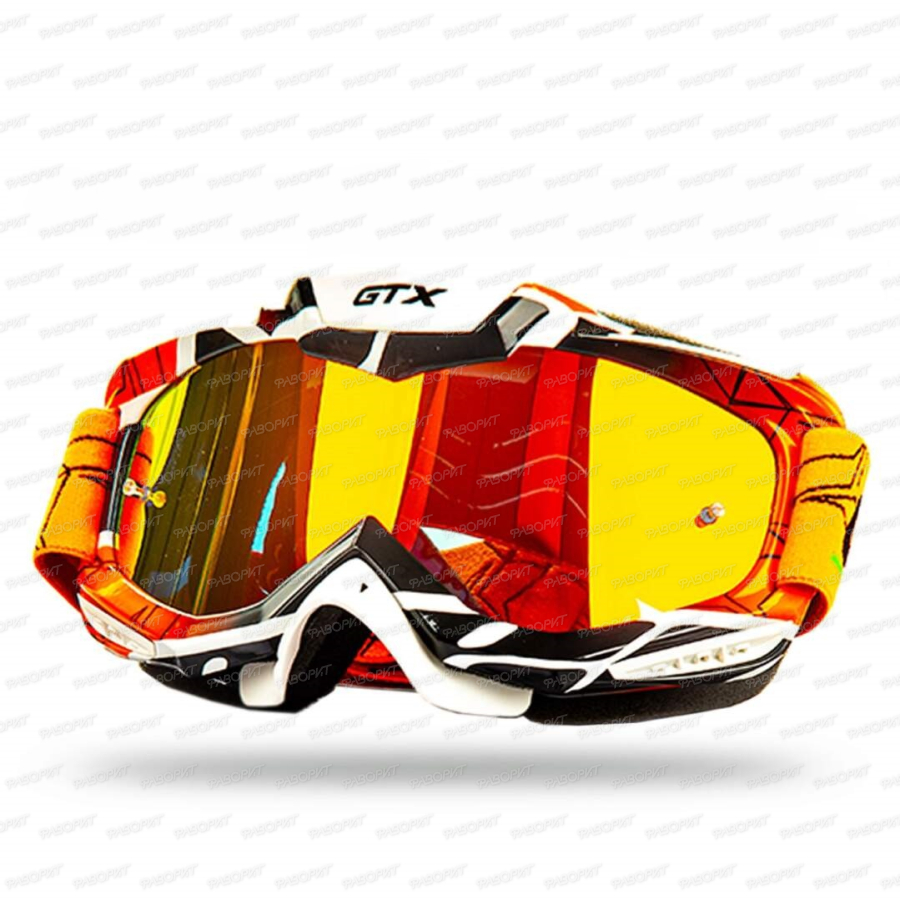 Очки Мотокросс GTX 5016 оранжевые