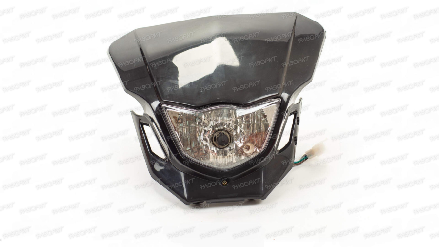 Фара в сборе B-018 кросс черная