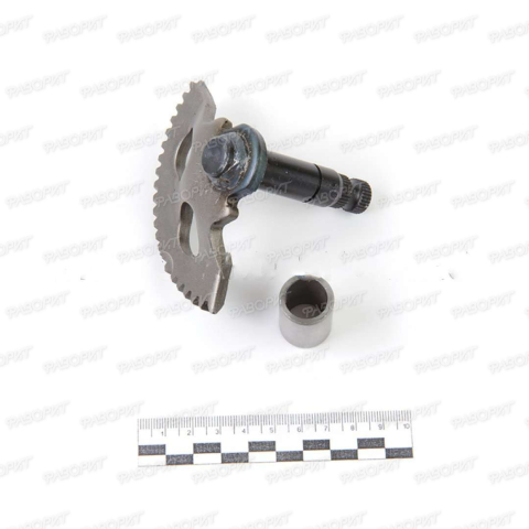 Вал кикстартера с сектором 1E40QMB (Stels QJ50)