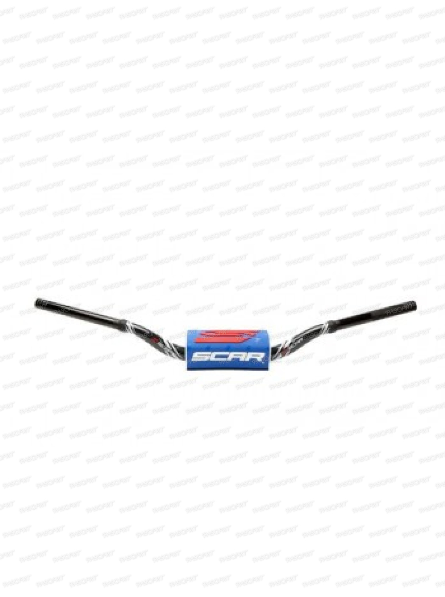 Руль Scar O2 ø28,6 (1 1/8") McGrath-Short Style KTM черный руль - темно-синяя подушка