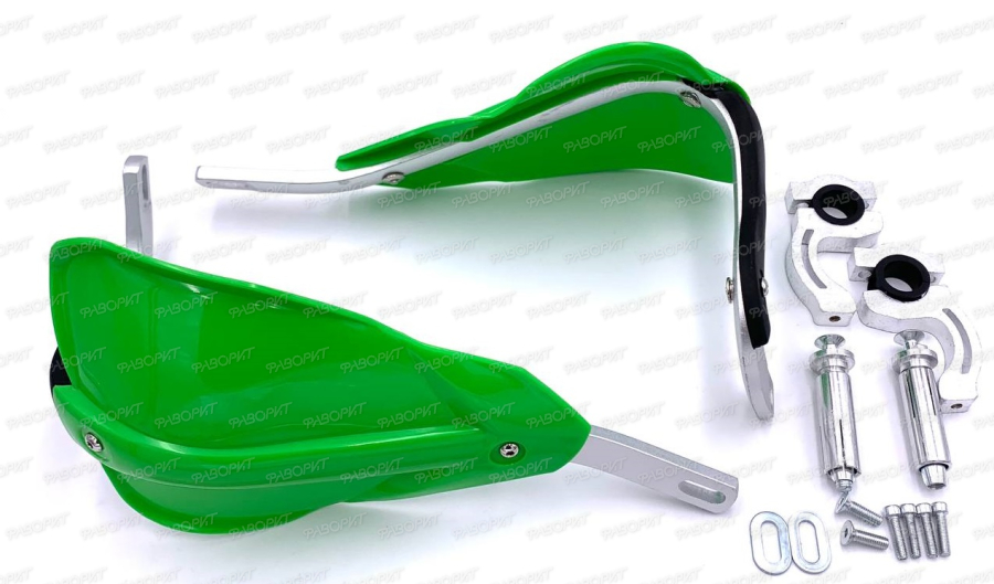 Защита рук (пара) ф=28-22мм, с метал. усилением, зеленая