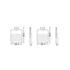 Колодки тормозные дисковые #12 X-TECH (less-metallic) медь