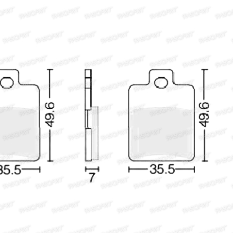 Колодки тормозные дисковые #12 X-TECH (less-metallic) медь