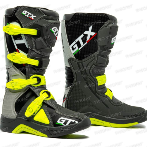 Мотоботы GTX MX #2 grey/green (р. 43)